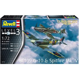   Revell Combat Set Messerschmitt Bf-109G-10 & Supermarine Spitfire Mk.V  makett