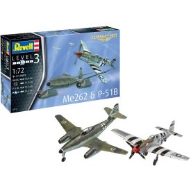   Revell Combat Set Messerschmitt Me-262 & P-51B Mustang makett