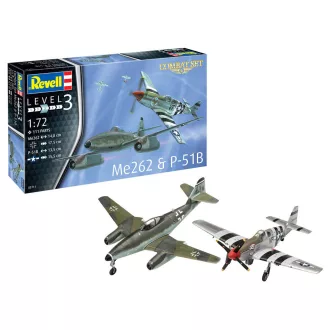 Revell - Combat Set Me262 & P-51B makett