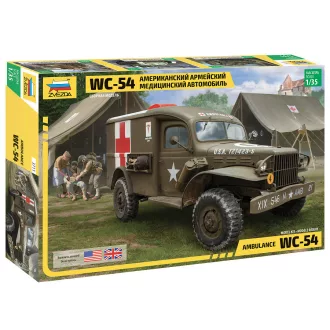 Zvezda US Army Medical Vehicle Dodge WC-54 makett