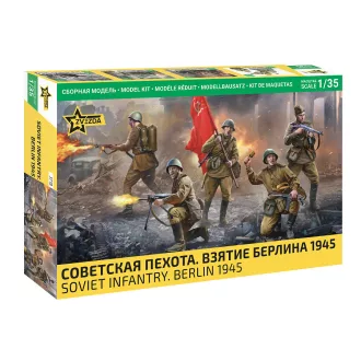   Zvezda Soviet Infantry. Berlin 1945 - 5 figures figurakészlet