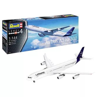 Revell - A340-300 Lufthansa New Livery repülő makett