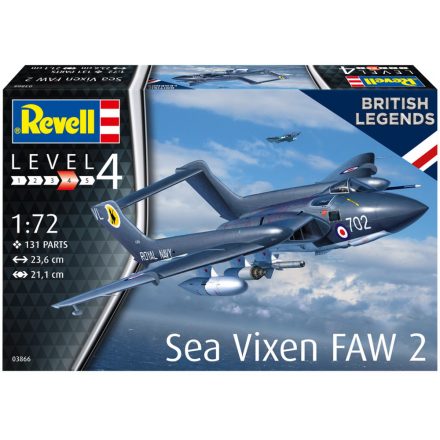 Revell De Havilland Sea Vixen FAW.2 70th Anniversary makett