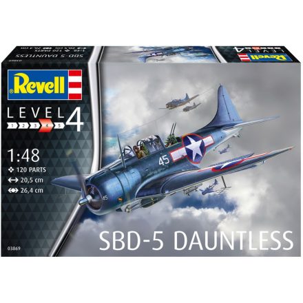 Revell Douglas SBD-5 Dauntless Navy fighter makett