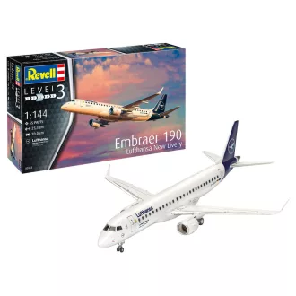 Revell - Embraer 190 Lufthansa New Livery repülő makett