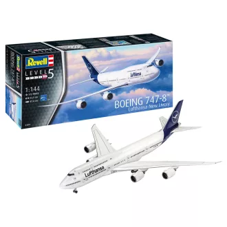   Revell - Boeing 747-8 Lufthansa "New Livery" repülő makett