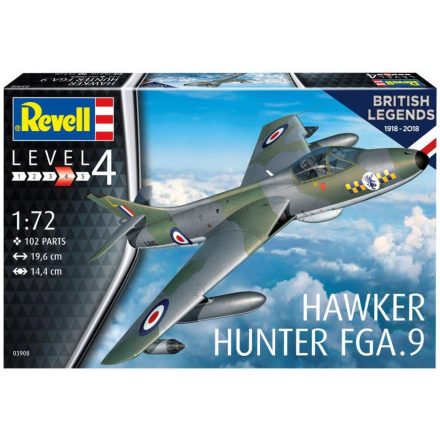 Revell Hawker Hunter FGA.9 - 100 Years RAF makett