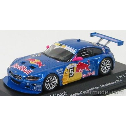 Minichamps BMW Z4M COUPE N 5 RED BULL WINNER 24h SILVERSTONE 2006 WERNER - QUESTER - MULLEN - CAMPBELL-WALTER