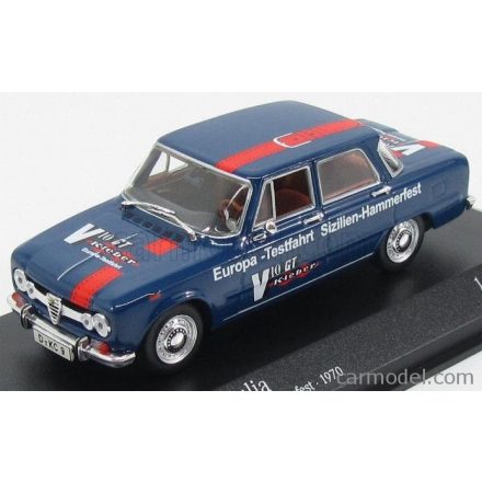 Minichamps Alfa Romeo GIULIA EUROPA-TESTFAHRT SIZILIEN-HAMMERFEST 1970
