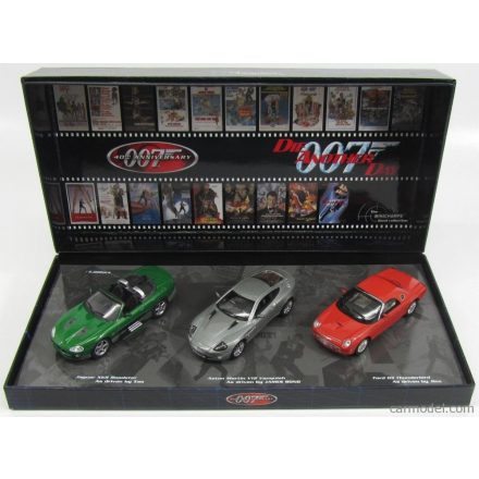 Minichamps JAGUAR SET 007 JAMES BOND - DIE ANOTHER DAY - XKR ROADSTER ZAO - FORD THUNDERBIRD 03 JINX - ASTON MARTIN V12 VANQUISH