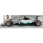 Minichamps MERCEDES F1 W05 HYBRID AMG PETRONAS N 44 WINNER MALAYSIAN GP WORLD CHAMPION 2014 L.HAMILTON