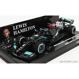   Minichamps MERCEDES F1 W12 MERCEDES M12 EQ POWER+ TEAM AMG PETRONAS MOTORSPORT FORMULA ONE N 44 WINNER BAHRAIN GP 2021 LEWIS HAMILTON