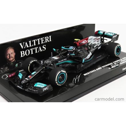 Minichamps MERCEDES F1 W12 MERCEDES M12 EQ POWER+ TEAM AMG PETRONAS MOTORSPORT FORMULA ONE N 77 3rd BAHRAIN GP 2021 VALTTERI BOTTAS