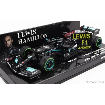 Minichamps MERCEDES GP - F1 W12 MERCEDES M12 EQ POWER+ TEAM AMG PETRONAS MOTORSPORT FORMULA ONE N 44 WINNER SOTCHI RUSSIAN GP 2021 LEWIS HAMILTON - 100th VICTORY F1 WITH PIT BOARD