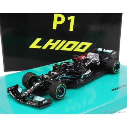 MINICHAMPS - MERCEDES GP - F1 W12 MERCEDES M12 EQ POWER+ TEAM AMG PETRONAS MOTORSPORT FORMULA ONE N 44 WINNER SOTCHI RUSSIAN GP 2021 LEWIS HAMILTON - 100th VICTORY F1