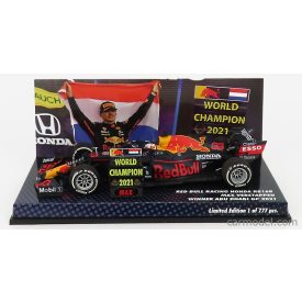   Minichamps RED BULL F1 RB16B HONDA RA620H TEAM ASTON MARTIN N 33 WINNER ABU DHABI GP WITH PIT BOARD MAX VERSTAPPEN 2021 WORLD CHAMPION