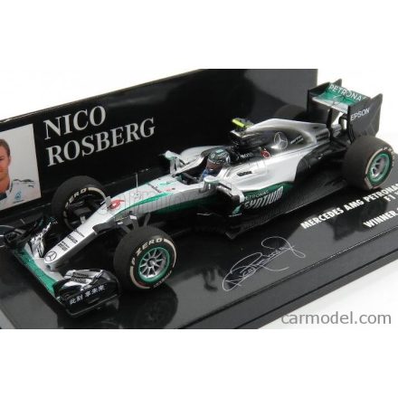 Minichamps MERCEDES F1 W07 HYBRID AMG PETRONAS N 6 WINNER CHINESE GP NICO ROSBERG 2016 WORLD CHAMPION