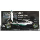 Minichamps MERCEDES F1 W07 HYBRID AMG PETRONAS N 6 WITH FIGURE NICO ROSBERG 2016 WORLD CHAMPION