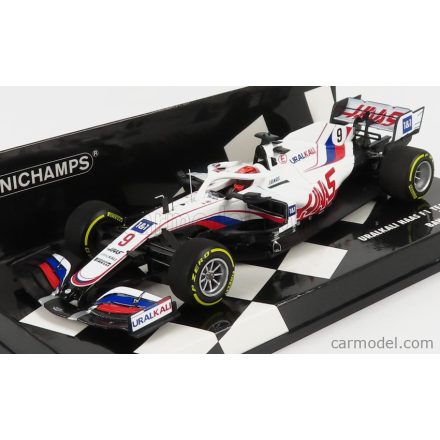 MINICHAMPS HAAS F1 VF-21 FERRARI 065/6 TEAM URALKALI N 9 BAHRAIN GP 2021 NIKITA MAZEPIN