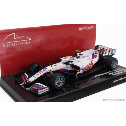 MINICHAMPS HAAS F1 VF-21 FERRARI 065/6 TEAM URALKALI N 47 BELGIUM GP 2021 MICK SCHUMACHER