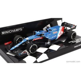   Minichamps RENAULT F1 A521 RENAULT E-TECH 20B TEAM ALPINE N 14 3rd QATAR GP 2021 FERNANDO ALONSO