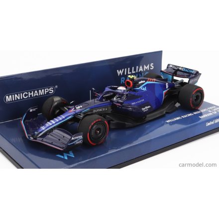 Minichamps Williams F1 FW44 TEAM WILLIAMS RACING N 6 BAHRAIN GP 2022 NICHOLAS LATIFI