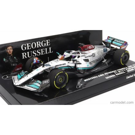 Minichamps MERCEDES F1 W13E TEAM MERCEDES-AMG PETRONAS F1 N 63 3rd MIAMI GP 2022 GEORGE RUSSEL