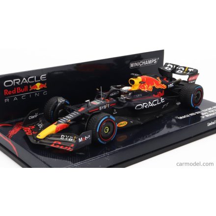 Minichamps RED BULL F1 RB18 TEAM ORACLE RED BULL RACING N 1 3rd MONACO GP WITH RAIN TIRES WORLD CHAMPION 2022 MAX VERSTAPPEN