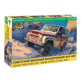 Zvezda Soviet Military Off Road Vehicle UAZ-469 makett