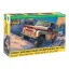 Zvezda Soviet military off-road vehicle UAZ-469 katonai jármű makett