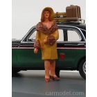 RIO MODELS ALFA ROMEO SET TAXI PIAZZA SAN PIETRO ROMA 1959 - 1900 TAXI - FIAT 1100 TV WITH 3 FIGURES