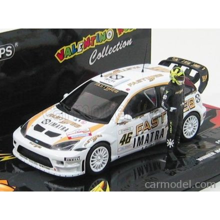 Minichamps Ford FOCUS RS WRC N 46 WINNER RALLY MONZA 2006 VALENTINO ROSSI + FIGURE