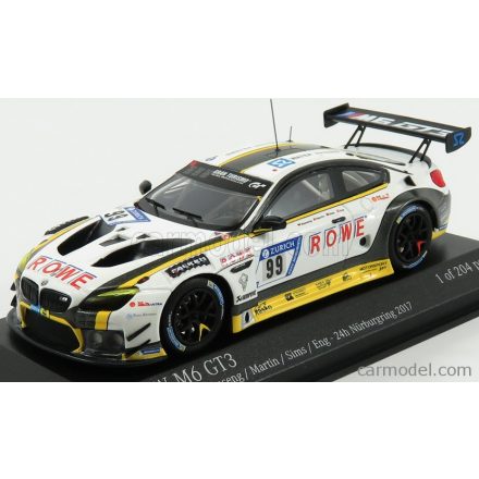 MINICHAMPS BMW 6-SERIES M6 GT3 TEAM ROWE RACING N 99 24h NURBURGRING 2017 ENG - MARTIN - BASSENG