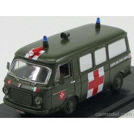   RIO MODELS FIAT 238 MINIBUS AMBULANZA MILITARE SOVRANO ORDINE DI MALTA 1970