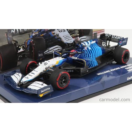 Minichamps Williams F1 FW43B MERCEDES M12 EQ POWER+ TEAM WILLIAMS RACING N 63 BAHRAIN GP 2021 GEORGE RUSSEL