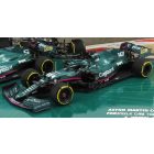 Minichamps ASTON MARTIN  SET F1 2X AMR21 MERCEDES M12 EQ POWER+ TEAM COGNIZANT FORMULA ONE N 5 SEASON 2021 SEBASTIAN VETTEL + N 18 2021 LANCE STROLL