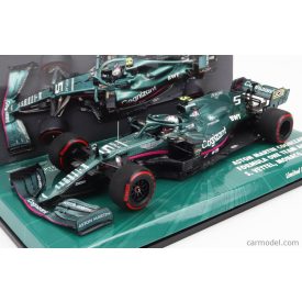   Minichamps ASTON MARTIN - F1 AMR21 MERCEDES M12 EQ POWER+ TEAM COGNIZANT FORMULA ONE N 5 5th MONACO GP 2021 SEBASTIAN VETTEL