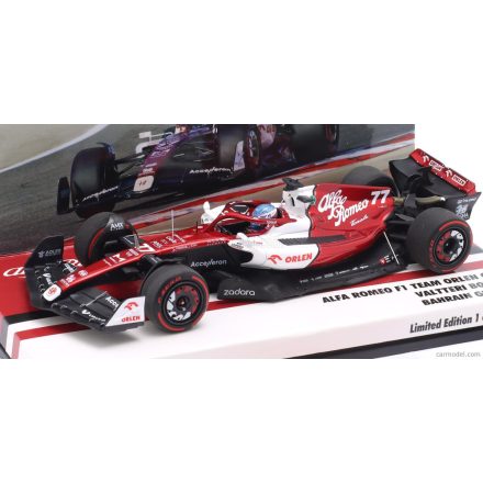 MINICHAMPS - ALFA ROMEO - F1 C42 TEAM ORLEN RACING N 77 6th BAHRAIN GP 2022 VALTTERI BOTTAS