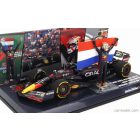Minichamps RED BULL F1 RB18 TEAM ORACLE RED BULL RACING N 1 WORLD CHAMPION WINNER ZANDVOORT DUTCH GP 2022 WITH FLAG AND FIGURE MAX VERSTAPPEN