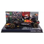 Minichamps RED BULL F1 RB18 TEAM ORACLE RED BULL RACING N 1 WORLD CHAMPION WINNER ZANDVOORT DUTCH GP 2022 WITH FLAG AND FIGURE MAX VERSTAPPEN