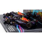Minichamps RED BULL SET 2X F1 RB19 TEAM ORACLE RED BULL RACING N 1 WORLD CHAMPION WINNER MIAMI GP 2023 MAX VERSTAPPEN + N 11 2nd MIAMI GP 2023 SERGIO PEREZ