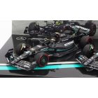 Minichamps MERCEDES SET F1 2X W14 TEAM MERCEDES-AMG PETRONAS FORMULA ONE N 44 BAHRAIN GP 2023 LEWIS HAMILTON + N 63 BAHRAIN GP 2023 GEORGE RUSSEL
