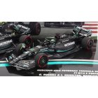 Minichamps MERCEDES SET F1 2X W14 TEAM MERCEDES-AMG PETRONAS FORMULA ONE N 44 BAHRAIN GP 2023 LEWIS HAMILTON + N 63 BAHRAIN GP 2023 GEORGE RUSSEL
