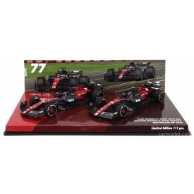   Minichamps Alfa Romeo F1 SET 2X C43 TEAM KICK N 77 AUSTRALIAN GP 2023 VALTTERI BOTTAS + N 24 AUSTRALIAN GP 2023 GUANYU ZHOU