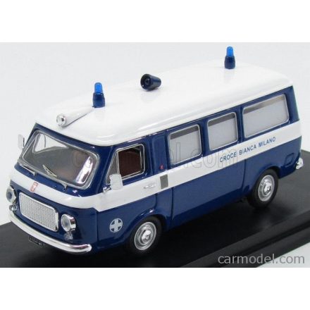 RIO MODELS FIAT 238 MINIBUS AMBULANZA CROCE BIANCA MILANO 1973