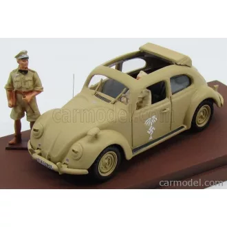   RIO MODELS VOLKSWAGEN BEETLE AFRICA KORPS 1941 - WITH ROMMEL + DRIVER FIGURE