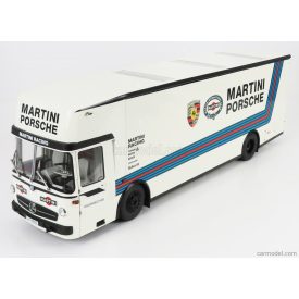   Schuco MERCEDES O317 TRUCK CAR TRANSPORTER PORSCHE MARTINI RACING 1968