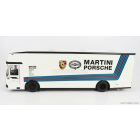 Schuco MERCEDES O317 TRUCK CAR TRANSPORTER PORSCHE MARTINI RACING 1968