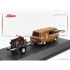 Schuco BARKAS B1000 VAN WERKSTATT SERVICE 1965 WITH TRAILER + 2X MOTORCYCLE