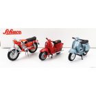 SCHUCO - SIMSON - SET 3X SCHWALBE KR51/1 1968 + ZUNDAPP KS50 SUPER SPORT 1950 - PIAGGIO VESPA 150 PX